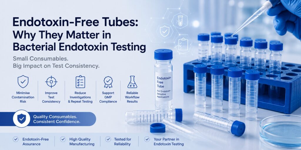 Endotoxin-free tubes for precise testing