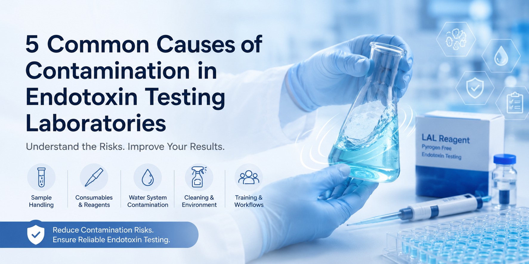 Lab contamination prevention and testing methods