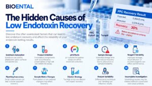Hidden causes of low endotoxin recovery in bacterial endotoxin testing, including adsorption, product inhibition, pH effects, dilution strategy, reagent integrity, analyst variability, and sample matrix interference.
